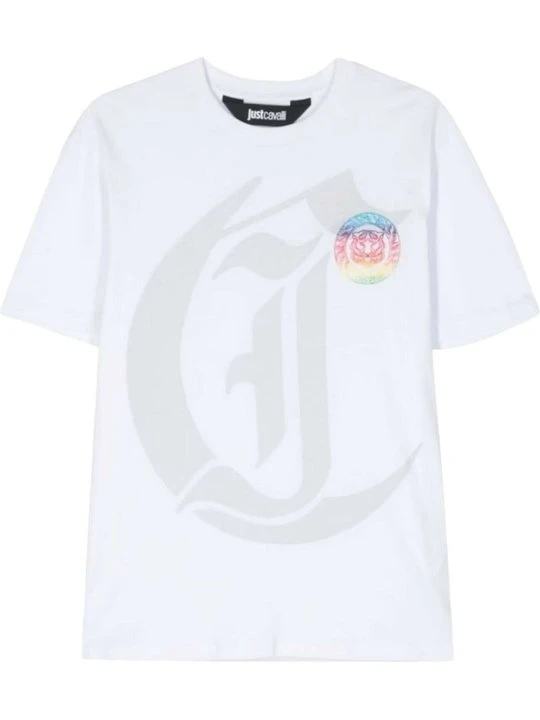 Zdjęcie produktu T-shirt z nadrukiem Just Cavalli biały