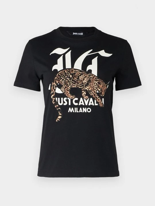 Zdjęcie produktu T-shirt z nadrukiem Just Cavalli czarny