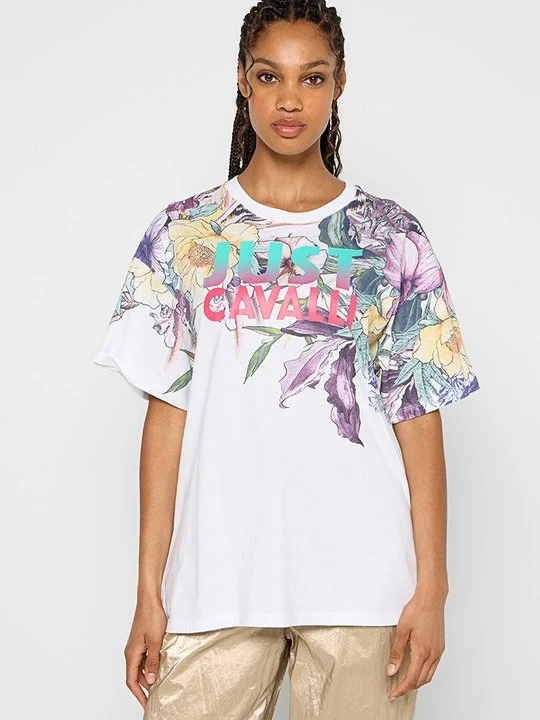 Zdjęcie produktu T-shirt z nadrukiem Just Cavalli