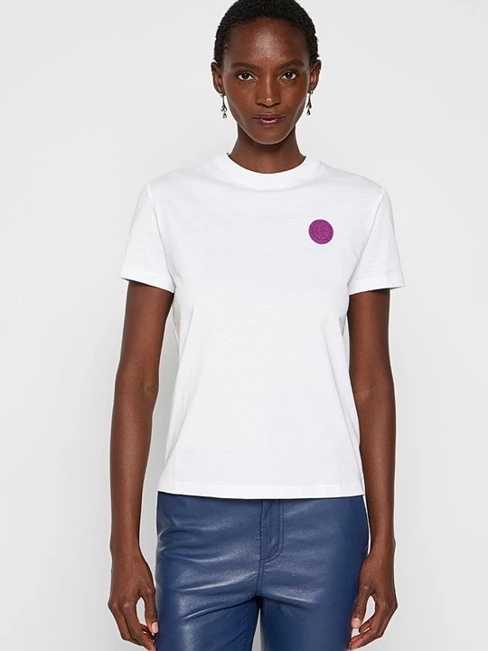 Zdjęcie produktu T-shirt z nadrukiem Just Cavalli biały