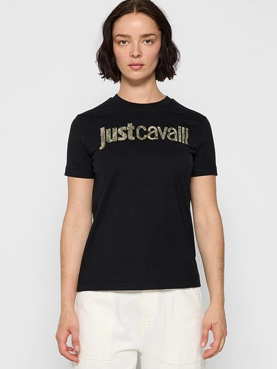 Zdjęcie produktu T-shirt z nadrukiem Just Cavalli czarny