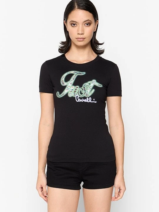 Zdjęcie produktu T-shirt z nadrukiem Just Cavalli czarny