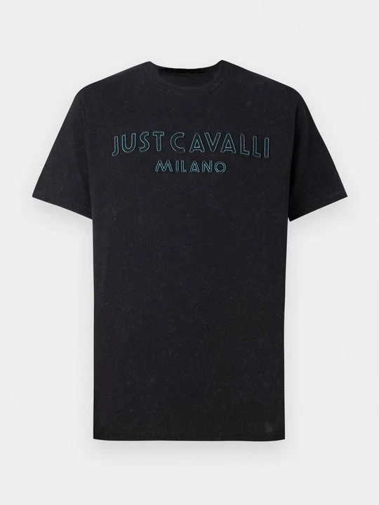 Zdjęcie produktu T-shirt z nadrukiem Just Cavalli czarny