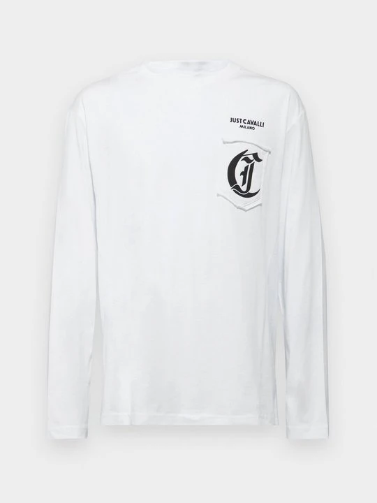 Zdjęcie produktu T-shirt z nadrukiem Just Cavalli biały