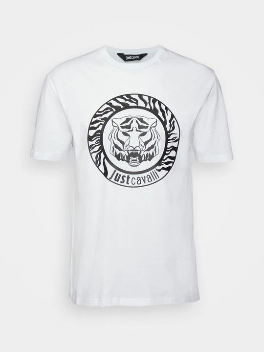 Zdjęcie produktu T-shirt z nadrukiem Just Cavalli biały