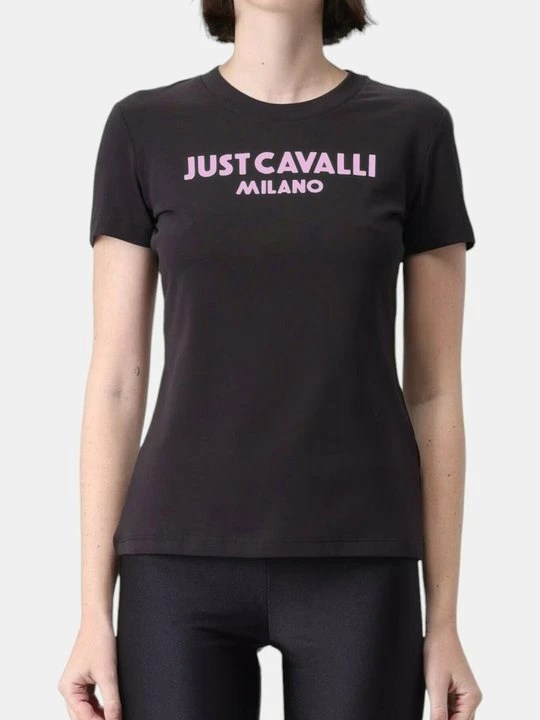 Zdjęcie produktu T-shirt z nadrukiem Just Cavalli czarny