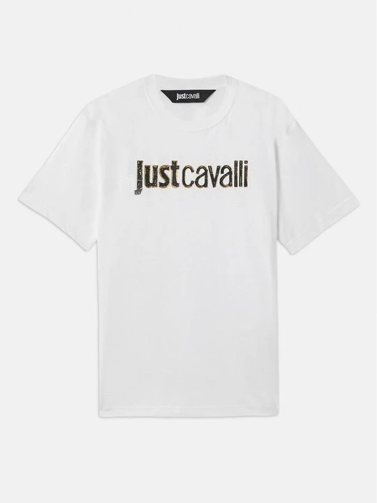 Zdjęcie produktu T-shirt z nadrukiem Just Cavalli biały