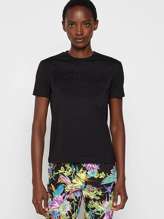 Zdjęcie produktu T-shirt z nadrukiem Just Cavalli czarny