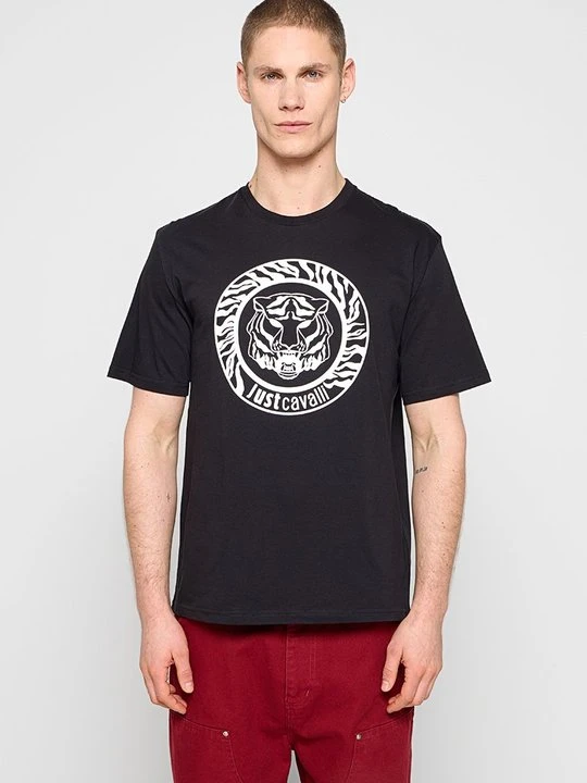 Zdjęcie produktu T-shirt z nadrukiem Just Cavalli czarny