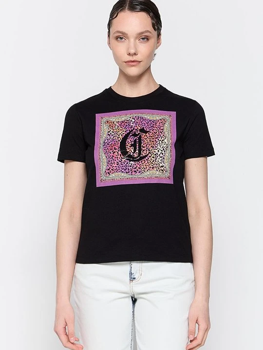 Zdjęcie produktu T-shirt z nadrukiem Just Cavalli czarny