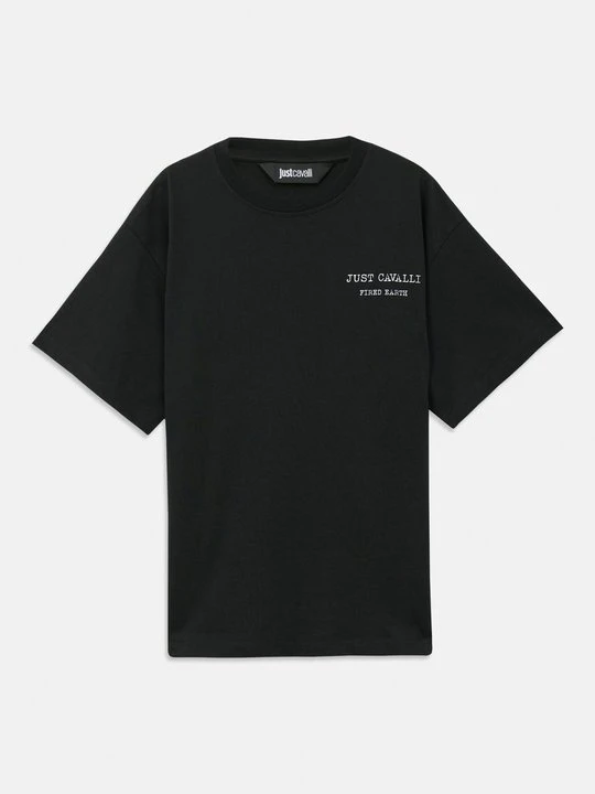 Zdjęcie produktu T-shirt z nadrukiem Just Cavalli czarny