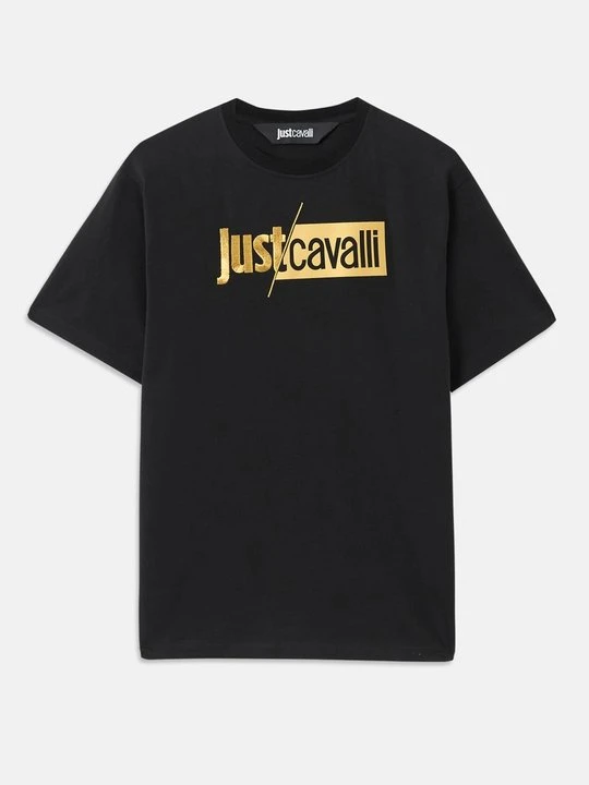 Zdjęcie produktu T-shirt z nadrukiem Just Cavalli czarny