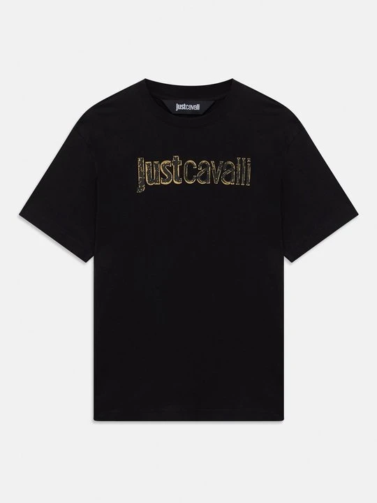 Zdjęcie produktu T-shirt z nadrukiem Just Cavalli czarny