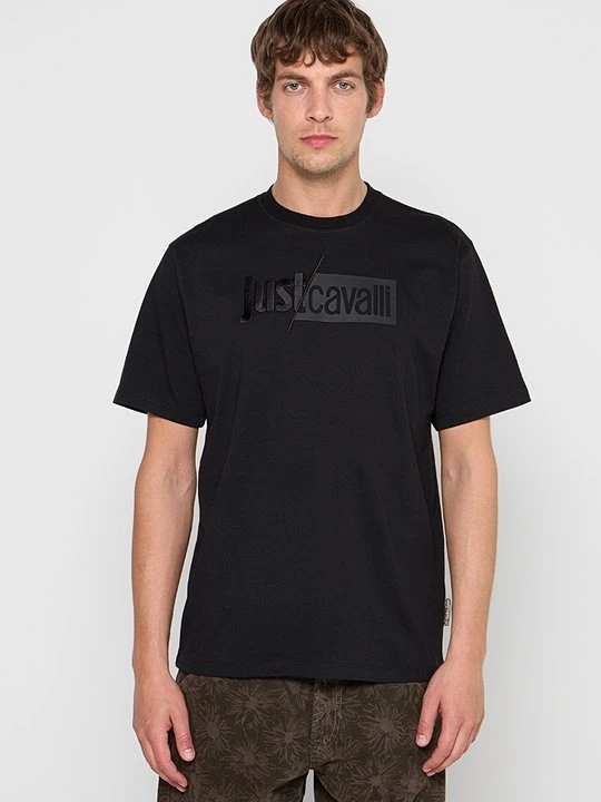 Zdjęcie produktu T-shirt z nadrukiem Just Cavalli czarny