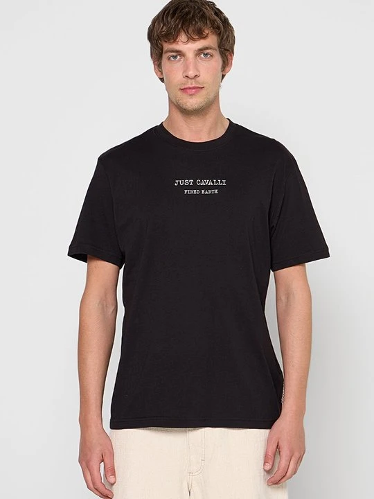 Zdjęcie produktu T-shirt z nadrukiem Just Cavalli czarny