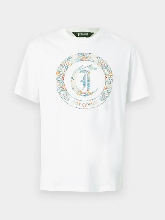 Zdjęcie produktu T-shirt z nadrukiem Just Cavalli biały