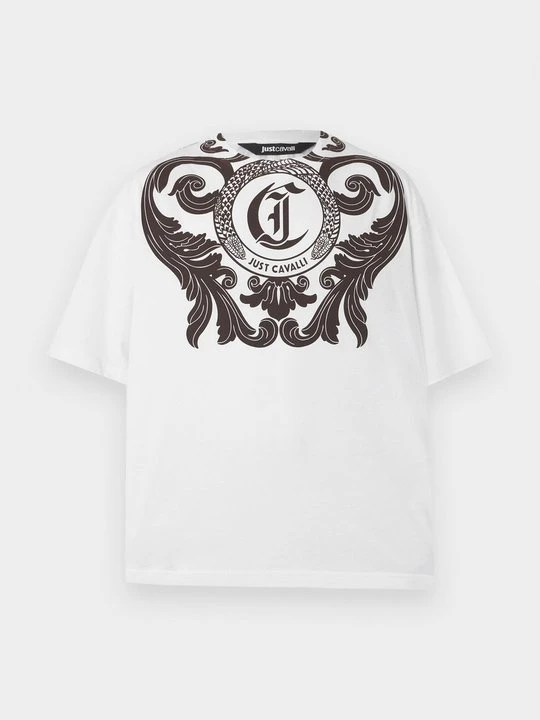 Zdjęcie produktu T-shirt z nadrukiem Just Cavalli biały