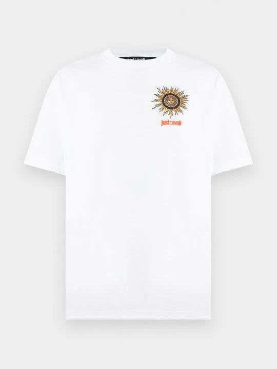 Zdjęcie produktu T-shirt z nadrukiem Just Cavalli biały