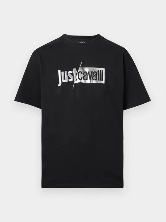 Zdjęcie produktu T-shirt z nadrukiem Just Cavalli czarny