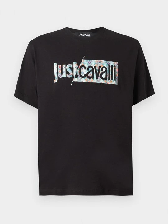 Zdjęcie produktu T-shirt z nadrukiem Just Cavalli czarny
