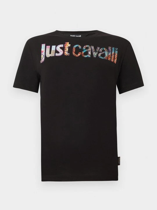 Zdjęcie produktu T-shirt z nadrukiem Just Cavalli czarny