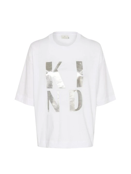 Zdjęcie produktu T-shirt z nadrukiem Kaffe biały