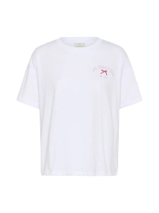 Zdjęcie produktu T-shirt z nadrukiem Kaffe biały