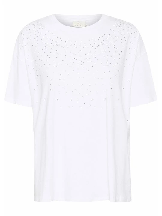 Zdjęcie produktu T-shirt z nadrukiem Kaffe biały