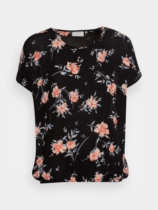 Zdjęcie produktu T-shirt z nadrukiem Kaffe czarny