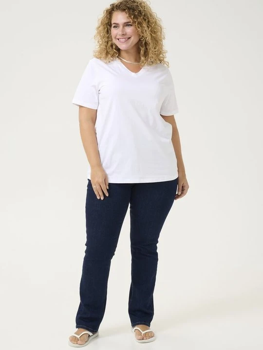 Zdjęcie produktu T-shirt z nadrukiem Kaffe biały