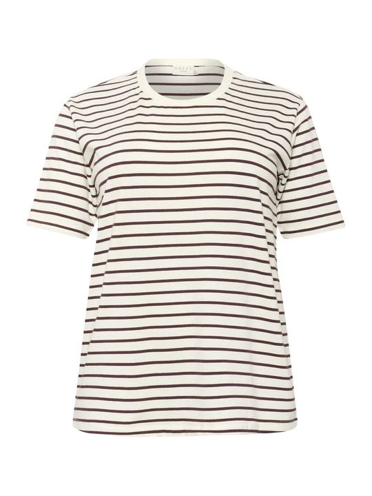 Zdjęcie produktu T-shirt z nadrukiem Kaffe mleczny
