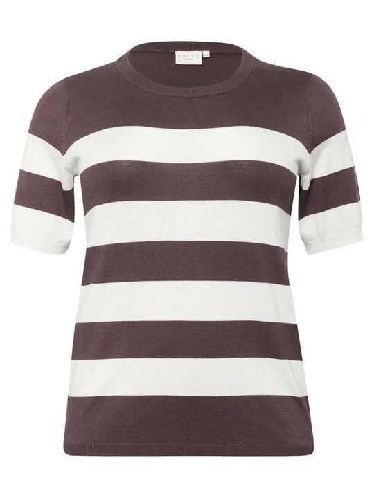 Zdjęcie produktu T-shirt z nadrukiem Kaffe brązowy