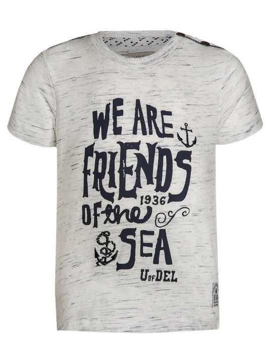Zdjęcie produktu T-shirt z nadrukiem KANZ szary melanż
