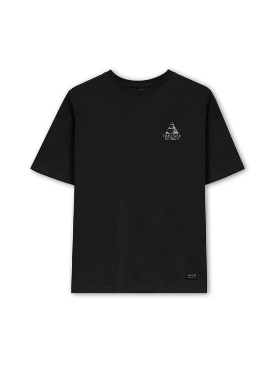 Zdjęcie produktu T-shirt z nadrukiem Kaotiko czarny