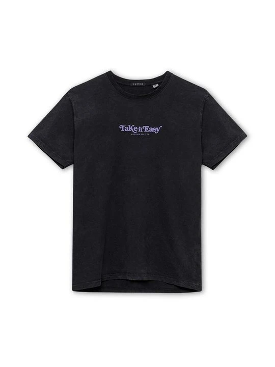 Zdjęcie produktu T-shirt z nadrukiem Kaotiko czarny