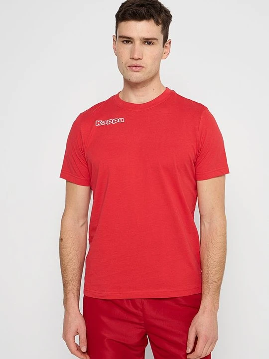 Zdjęcie produktu T-shirt z nadrukiem Kappa czerwony