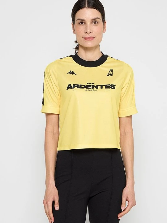 Zdjęcie produktu T-shirt z nadrukiem Kappa żółty