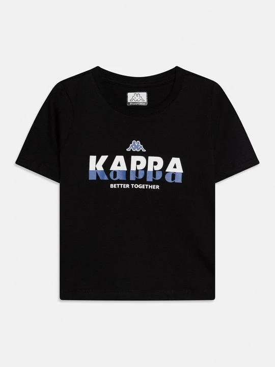 Zdjęcie produktu T-shirt z nadrukiem Kappa czarny