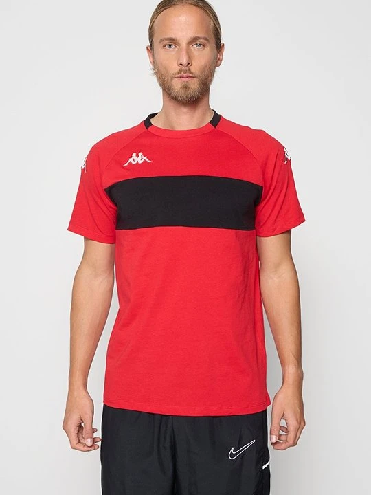 Zdjęcie produktu T-shirt z nadrukiem Kappa czerwony