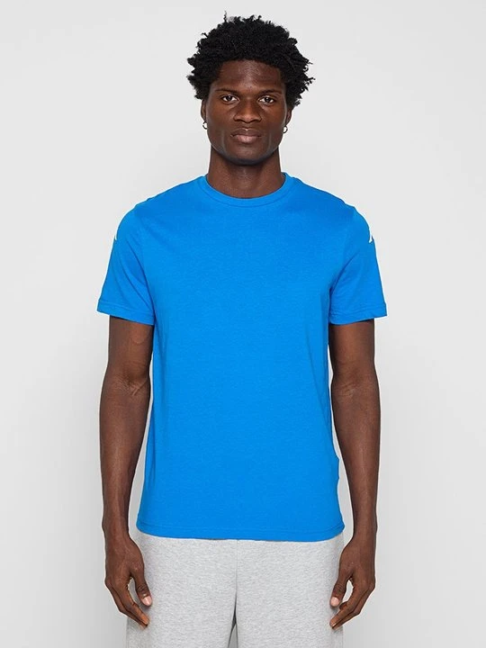 Zdjęcie produktu T-shirt z nadrukiem Kappa błękit królewski