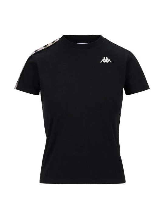 Zdjęcie produktu T-shirt z nadrukiem Kappa czarny