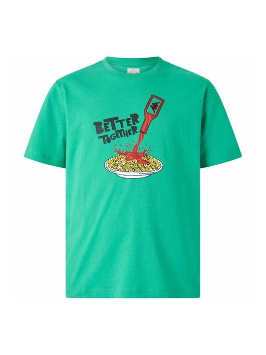 Zdjęcie produktu T-shirt z nadrukiem Kappa zielony