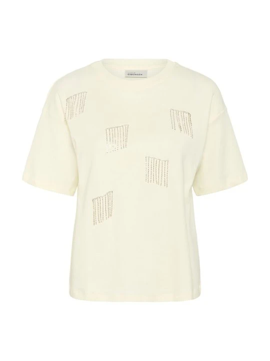 Zdjęcie produktu T-shirt z nadrukiem Karen by Simonsen biały