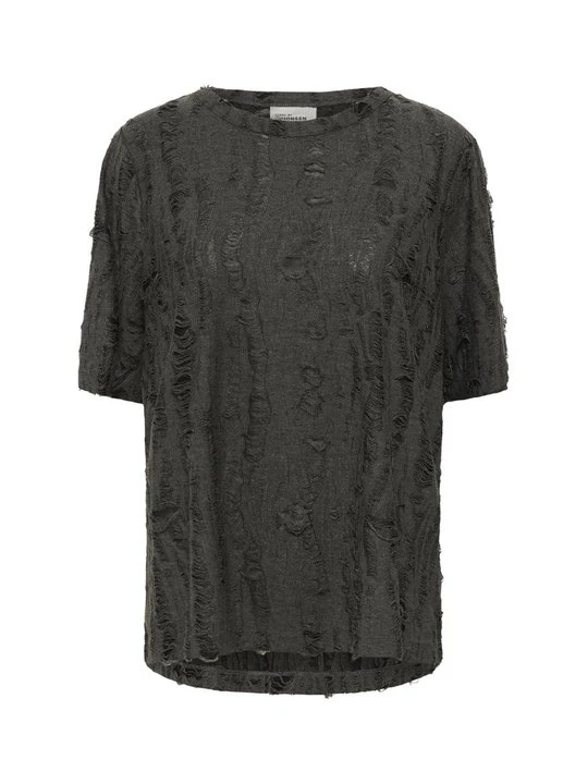 Zdjęcie produktu T-shirt z nadrukiem Karen by Simonsen szary