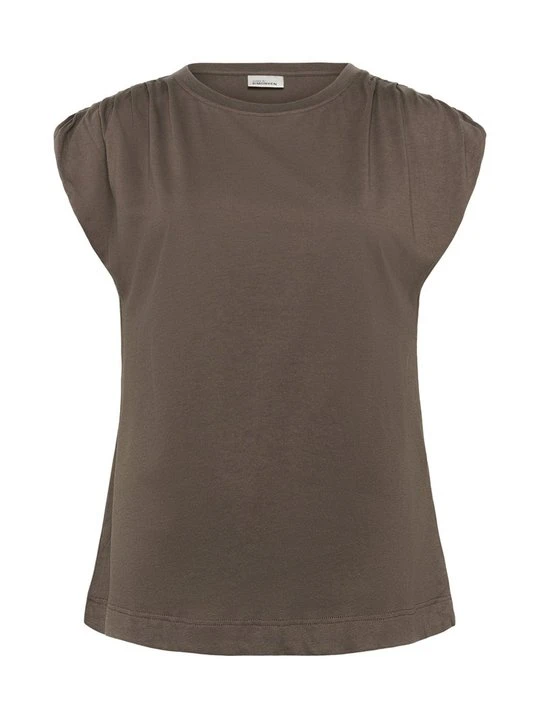 Zdjęcie produktu T-shirt z nadrukiem Karen by Simonsen khaki
