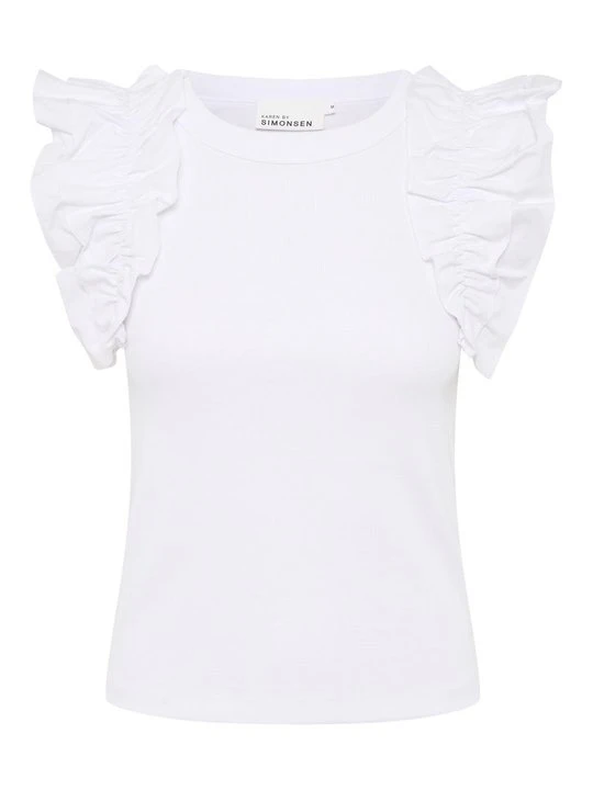 Zdjęcie produktu T-shirt z nadrukiem Karen by Simonsen mleczny