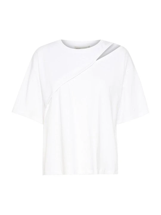 Zdjęcie produktu T-shirt z nadrukiem Karen by Simonsen mleczny