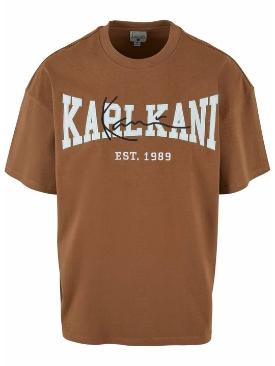 Zdjęcie produktu T-shirt z nadrukiem Karl Kani brązowy