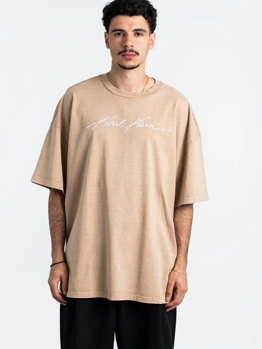 Zdjęcie produktu T-shirt z nadrukiem Karl Kani beżowy