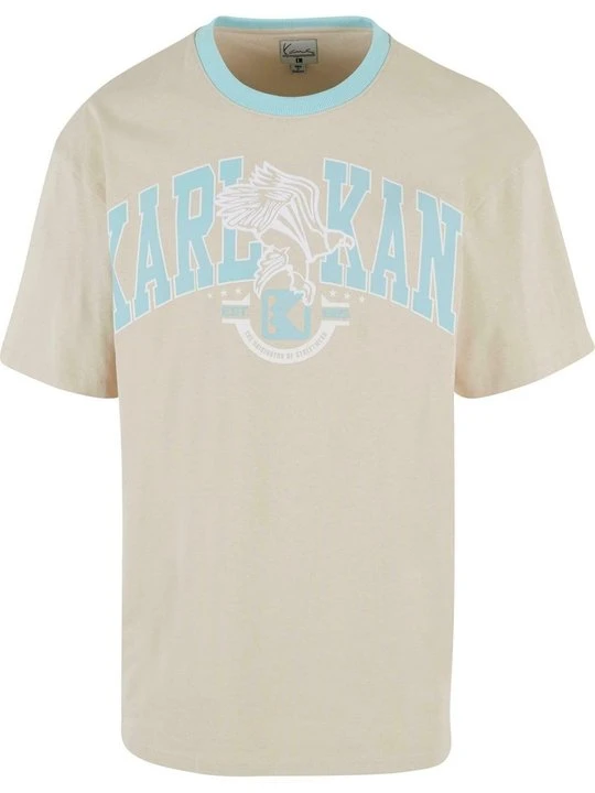 Zdjęcie produktu T-shirt z nadrukiem Karl Kani piaskowy